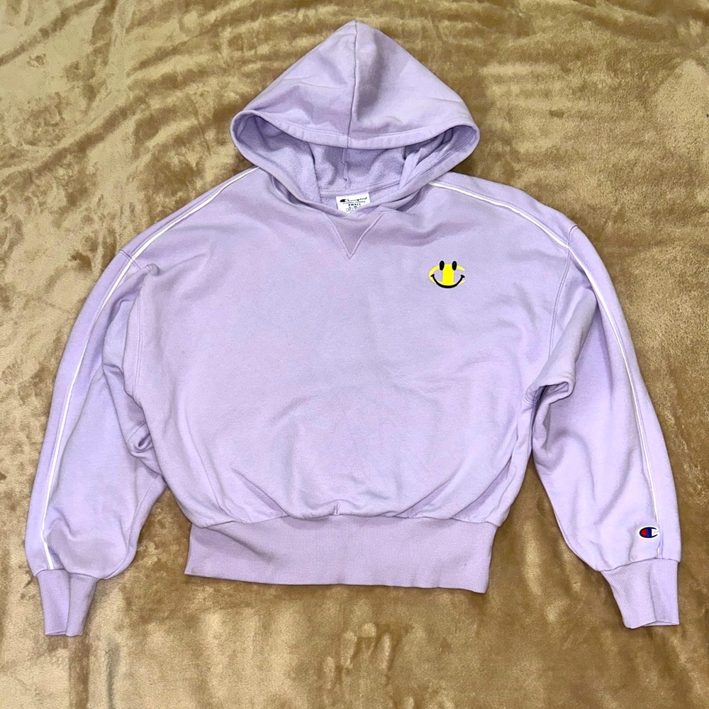 Champion Women's Hoodie Sweater | Lilac | Small